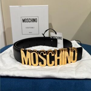 Moschino Brand New Black belt size 42